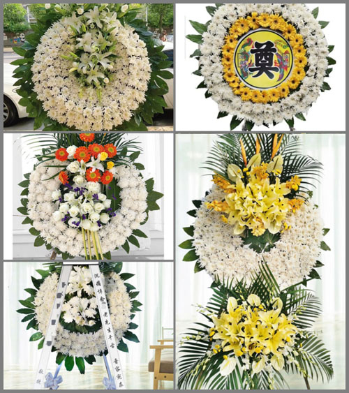 广东梅州市蕉岭县文福镇长隆村花圈速递