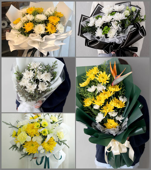 广东梅州市蕉岭县文福镇长隆村白事花束代送